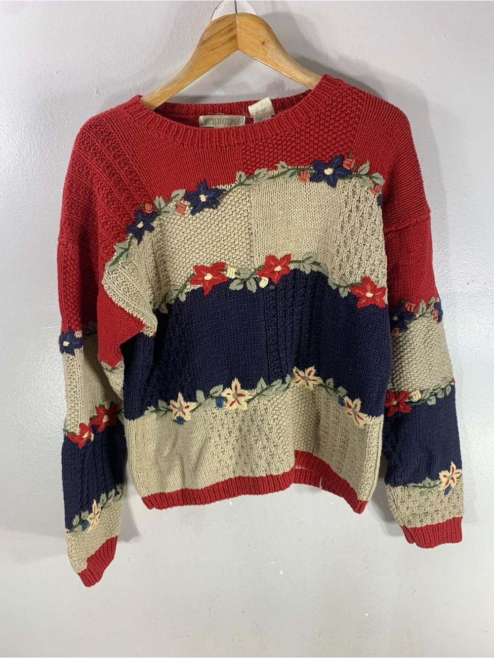 Title

Vintage Handmade Floral Patchwork Knit Sweater Size L – 90s